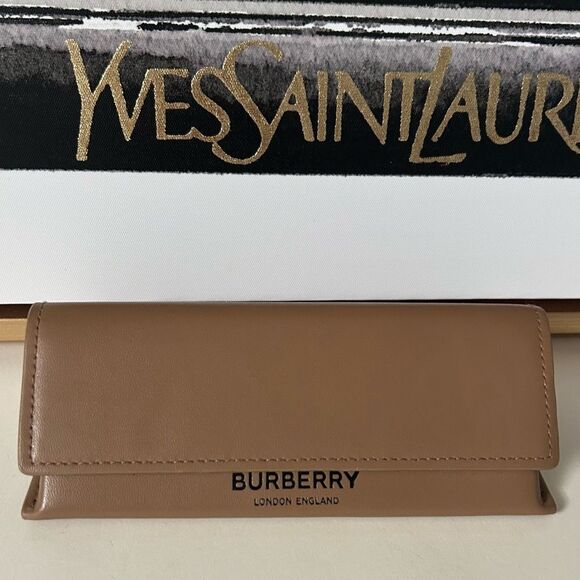 Authentic Burberry Brown Sunglass case eyeglass hard case - Picture 2 of 11